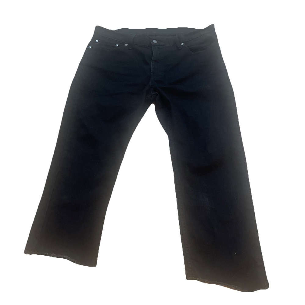 Levi's‎ 511 Black Denim Cut-Off Jeans Men's Size 38x23 Frayed Leg Bottoms